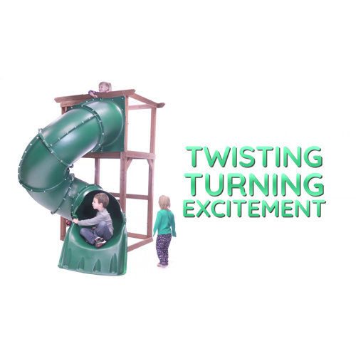 SwingnSlide Turbo Tube Spiral Slide for 5' Deck & Reviews Wayfair